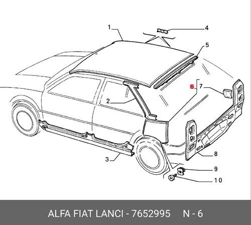 Крыло ALFA ROMEO 7652995