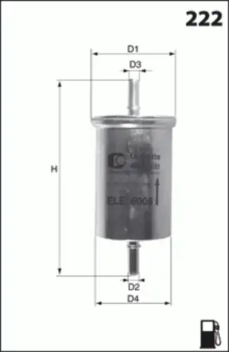 Топливный фильтр MECAFILTER ELE6045