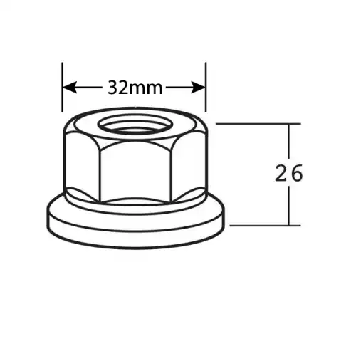 Гайка колесная UC A9914