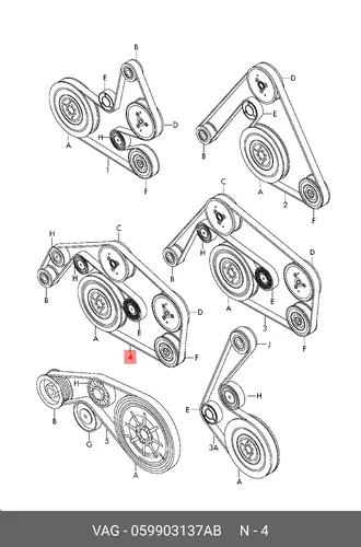 VAG 059903137AB 2460 мм