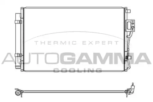 КОНДЕНСАТОР. КОНДИЦИОНЕР 107368 AUTOGAMMA