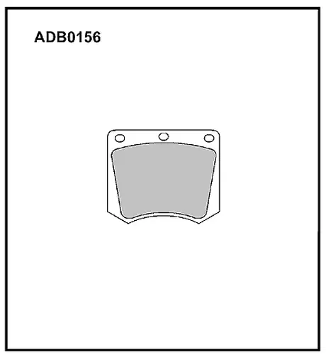 Тормозные колодки дисковые ALLIED NIPPON ADB0156