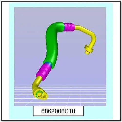 Шланг кондиционера 6862008C10 SSANGYONG
