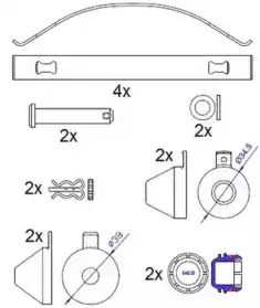 Тормозные колодки дисковые ABEX G6987
