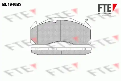 Тормозные колодки дисковые FTE BL1946B3