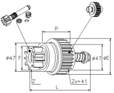 Бендикс стартера 6260 GHIBAUDI