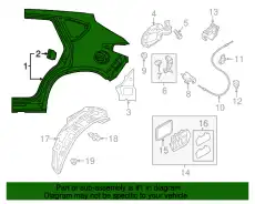 Крыло MAZDA KBYW71410D