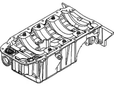 Поддон картера двигателя CHEVROLET 55353306