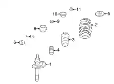 пружина передняя VW 357411105AA VAG