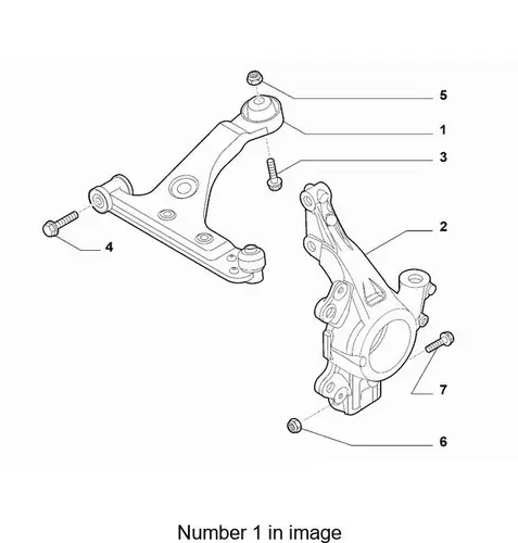 Рычаг подвески FIAT 517 83 057