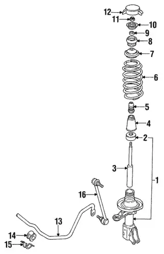 пружина передняя Audi 8A0411105AS VAG