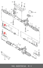 Рулевой наконечник VAG 8Z0 419 812A