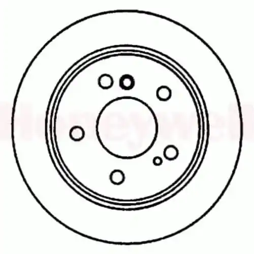 Тормозной диск BENDIX 561990B
