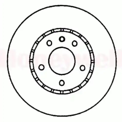 Тормозной диск BENDIX 561991B