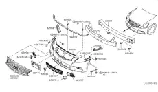 БАМПЕР ПЕРЕДНИЙ 62022JK20H INFINITI