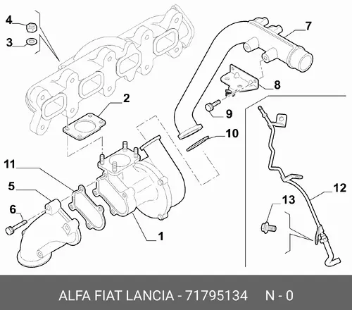турбина 71795134 FIAT