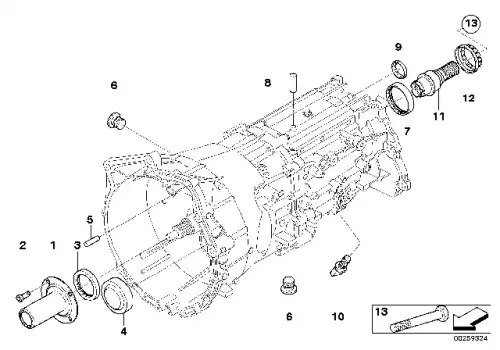 Направляющая труба ! \BMW 1' E81, E82, E87, LCI, E88, 3' E46, E90, E91, E92, E93, 5' E60 23 11 7 531 354