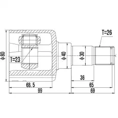 Z87935R Зикмар_Шрус Внутренний ZIKMAR