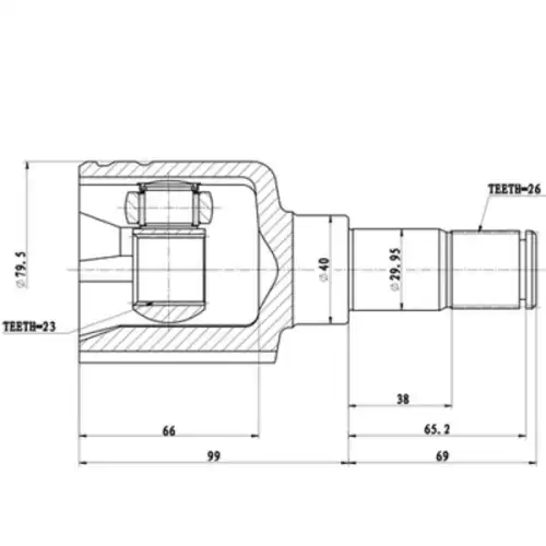 Z87935R Зикмар_Шрус Внутренний ZIKMAR