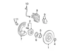 Тормозной диск FORD 1R8Z-2C026-AA ,
