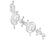 Тормозной диск FORD 4C2Z-1102-AA ,