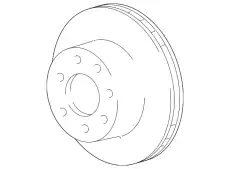 Тормозной диск FORD 4C2Z-2C026-AA ,