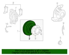 Тормозной диск FORD 5C3Z-1125-CA ,