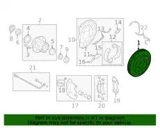 Тормозной диск FORD 8C2Z-2C026-A ,
