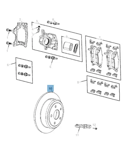 Тормозной диск MOPAR K52060147AA