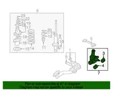 Кулак поворотный HONDA 52215S5D604