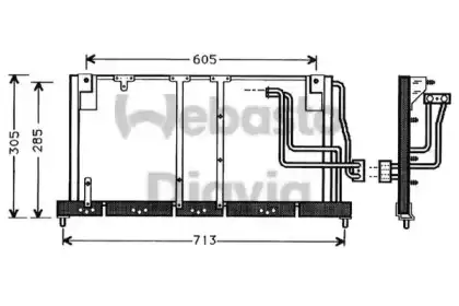 компрессор кондиционера 82D0225354A WEBASTO