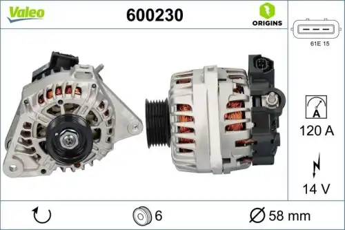 Генератор VALEO 600230