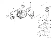 Ременный шкив генератора !D=55MM \BMW 3' E36, E46, 5' E34, E39, 7' E38, Z3 12 31 1 432 988