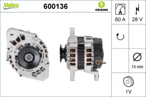 Генератор VALEO 600136