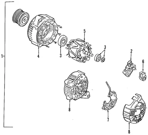Ротор генератора KL4718W35 MAZDA