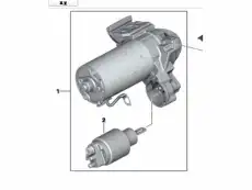 Стартер BMW 12 41 8 577 009