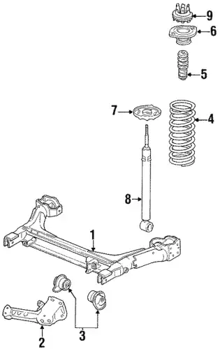 Пружина задняя 3A9511105D VAG