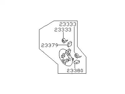 Щёткодержатель стартера 233781E401 NISSAN