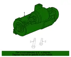 Стартер GM 12598757