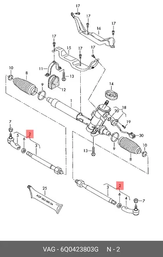 Рулевая тяга VAG 6Q0 423 803 G