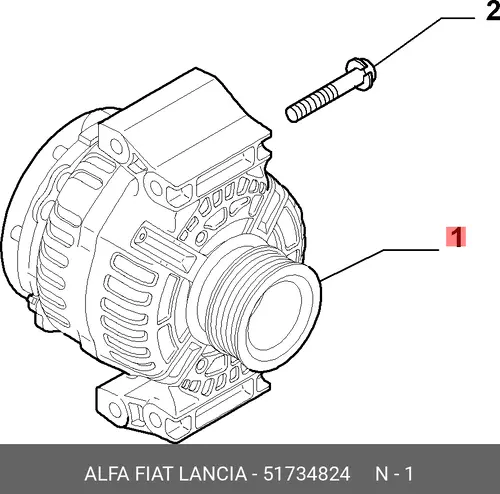 Генератор LANCIA 51734824