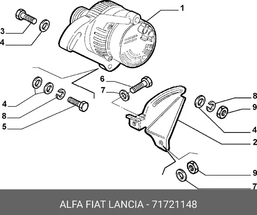 Генератор LANCIA 71721148