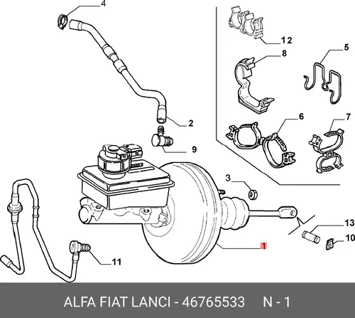 Генератор LANCIA 46765533