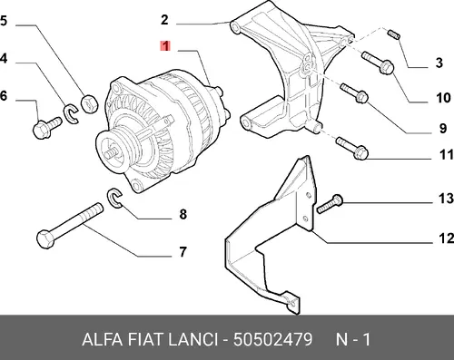 Генератор LANCIA 50502479