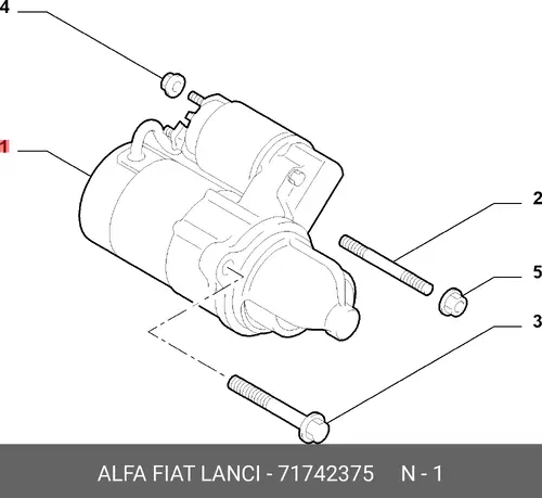 Стартер LANCIA 71742375