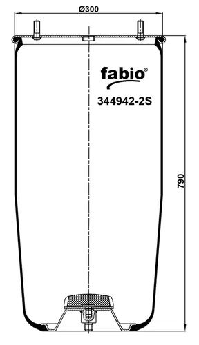 Пневмоподушка FABIO 3449422S