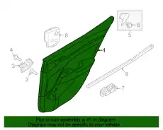 внутренняя панель двери 83306F2000TRY HYUNDAI
