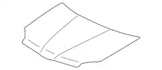 КАПОТ РЕСТАЙЛИНГ ПОД МОЛДИНГ GALANT 08- 5900A283 MITSUBISHI