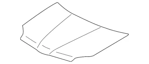 КАПОТ РЕСТАЙЛИНГ ПОД МОЛДИНГ GALANT 08- 5900A283 MITSUBISHI