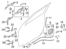 Ручка двери MITSUBISHI 5716A013BC